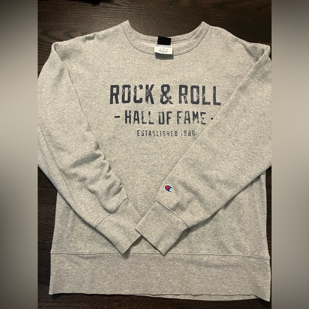 Rock and Roll Hall of Fame Champion Gray Crewneck.